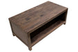 Emerson 2 Drawer Coffee Table - Rustic Walnut - Crafters and Weavers