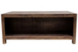 Emerson 2 Drawer Coffee Table - Rustic Walnut - Crafters and Weavers