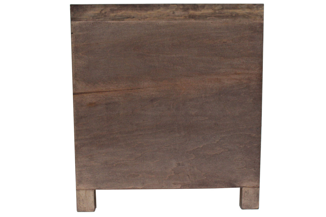 Emerson 3 Drawer Nightstand - Rustic Walnut - Crafters and Weavers