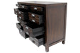 Emerson 12 Drawer Sideboard - Dark Pine - 54" - Crafters and Weavers