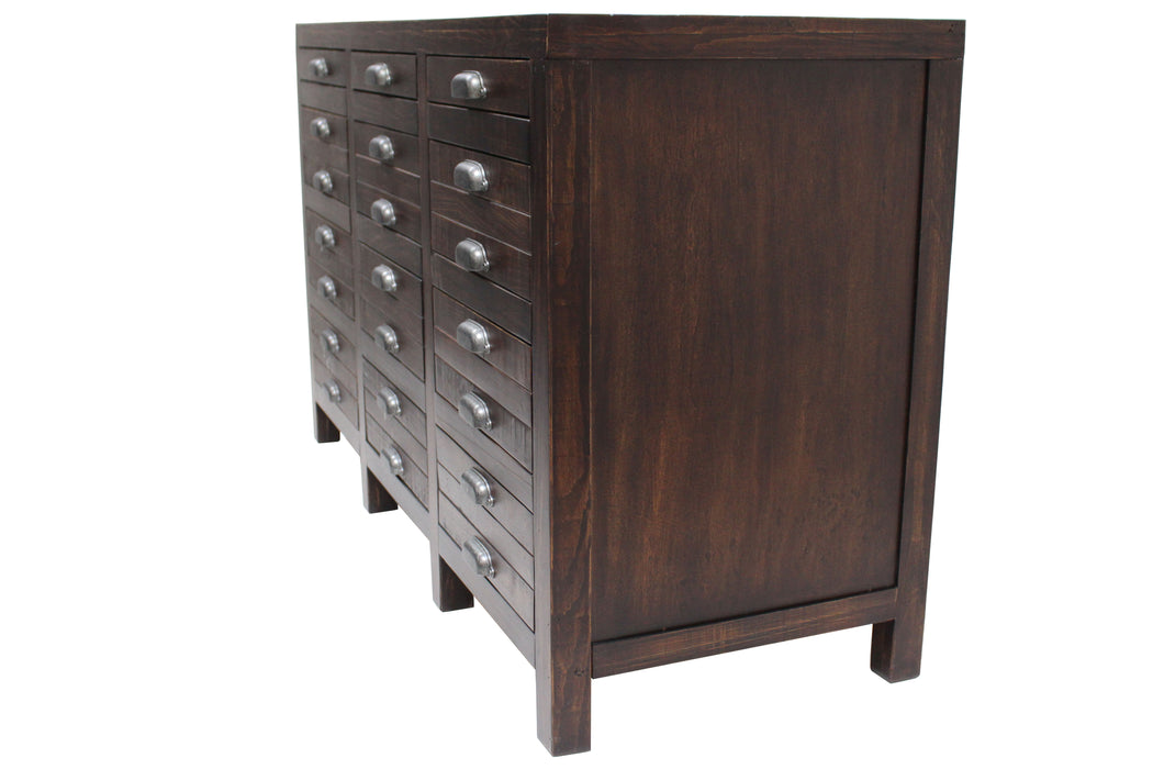 Emerson 12 Drawer Sideboard - Dark Pine - 54" - Crafters and Weavers