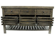 OUT OF STOCK Caisse Kitchen Island - Distressed Black - Crafters and Weavers