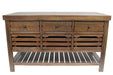 OUT OF STOCK Caisse Kitchen Island - Tobacco - Crafters and Weavers