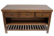 OUT OF STOCK Caisse Kitchen Island - Tobacco - Crafters and Weavers