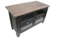SOLD OUT Emerson Kitchen Island - Distressed Black - Crafters and Weavers