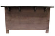 Emerson Kitchen Island - Rustic Walnut - Crafters and Weavers
