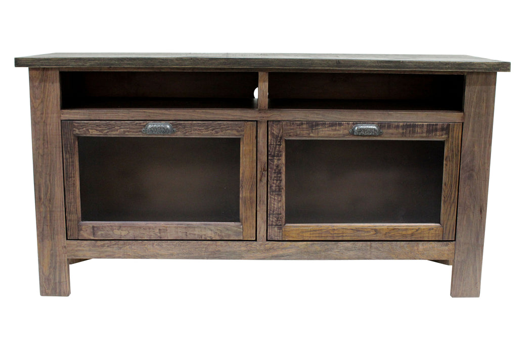 Emerson 60" TV Stand - Rustic Walnut - Crafters and Weavers