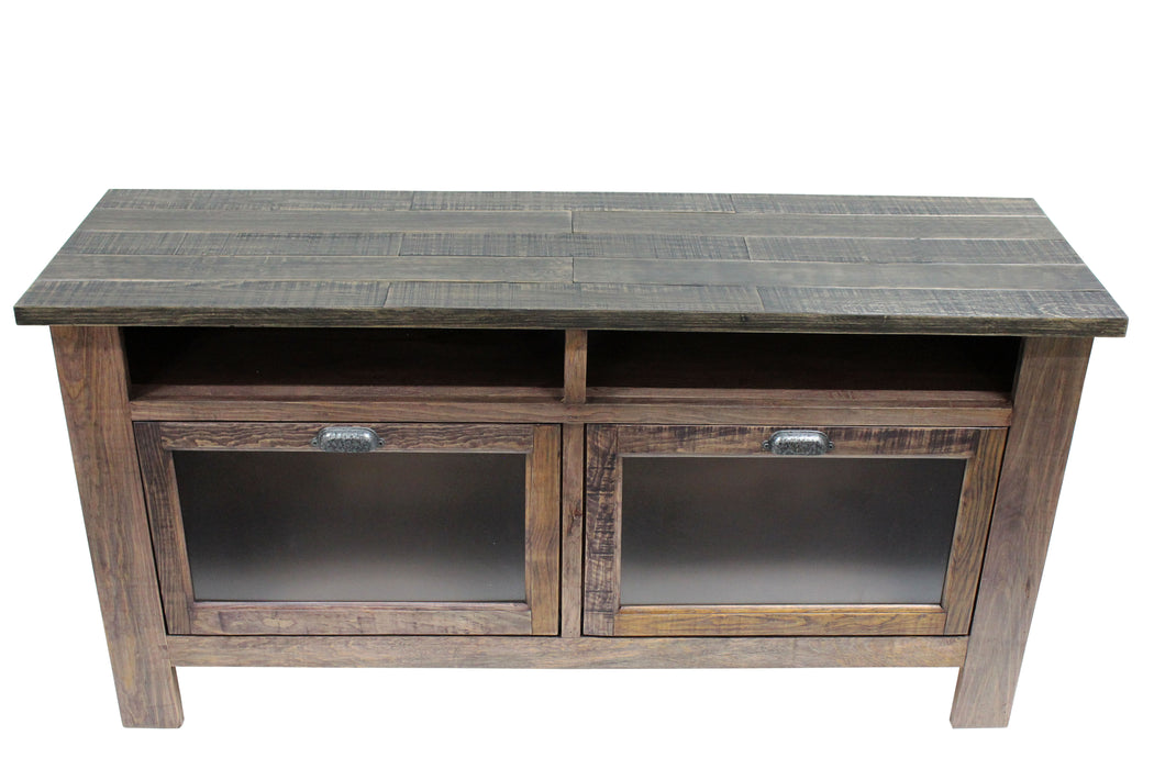 Emerson 60" TV Stand - Rustic Walnut - Crafters and Weavers