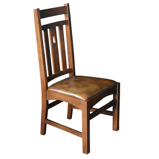 Set of 6 - Arts & Crafts / Mission Arrow Back Dining Chairs - Crafters and Weavers