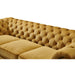 PREORDER Peyton Sloped Arm Chesterfield Sofa - Yellow Velvet - Crafters and Weavers