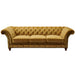 PREORDER Peyton Sloped Arm Chesterfield Sofa - Yellow Velvet - Crafters and Weavers