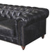 PREORDER Century Chesterfield Love Seat - Slate Leather - Crafters and Weavers