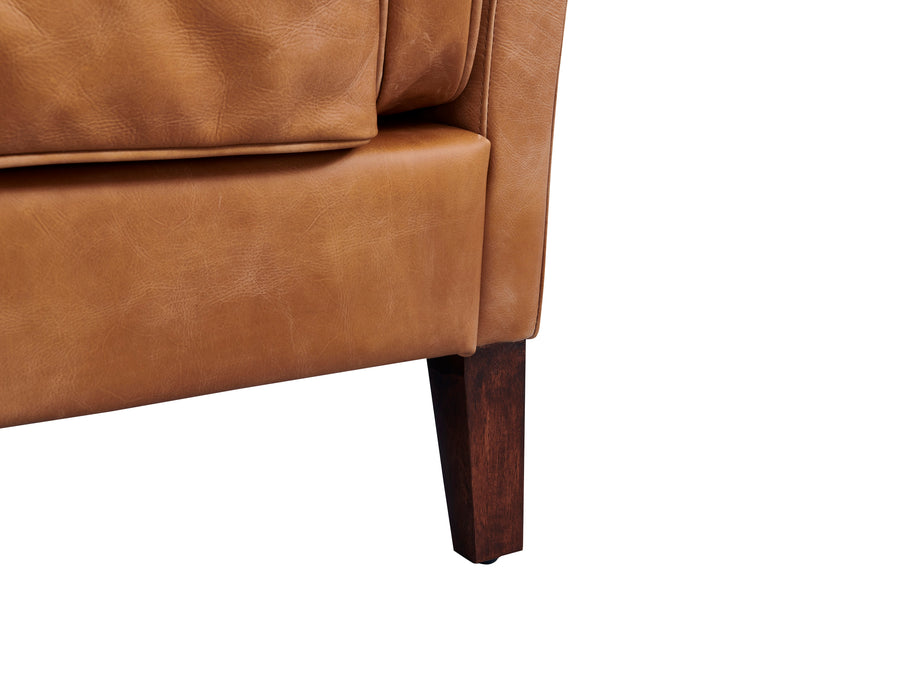 Kenmore Leather Arm Chair - Light Brown