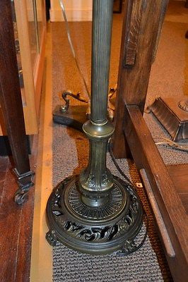 Tiffany style Stained glass Bridge Lamp / Reading Lamp DYL10-21BR - Crafters and Weavers