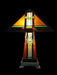 SOLD OUT Mission style Stained glass Table Lamp Tiffany style MIS102LB - Crafters and Weavers