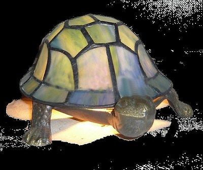 Tiffany style Tyrtle Stained glass night Lamp / table lamp TL816TF - Crafters and Weavers