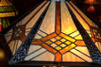 Tiffany Mission Style Stained Glass Table Lamp - Crafters and Weavers
