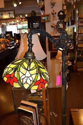 Tiffany style Stained glass Bridge Lamp / Reading Lamp DYL10-21BR - Crafters and Weavers