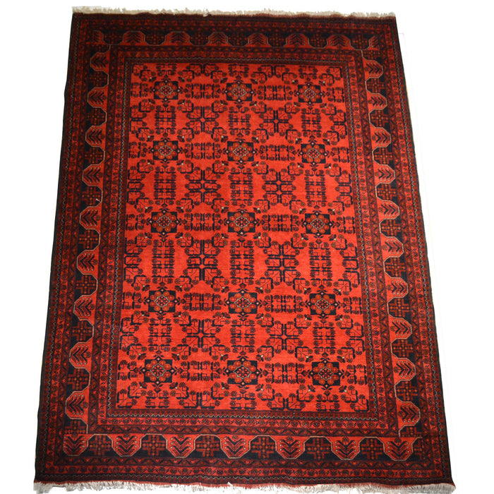 Tribal Unkhoi Oriental Rug 6'8" x 9'5" - Crafters and Weavers