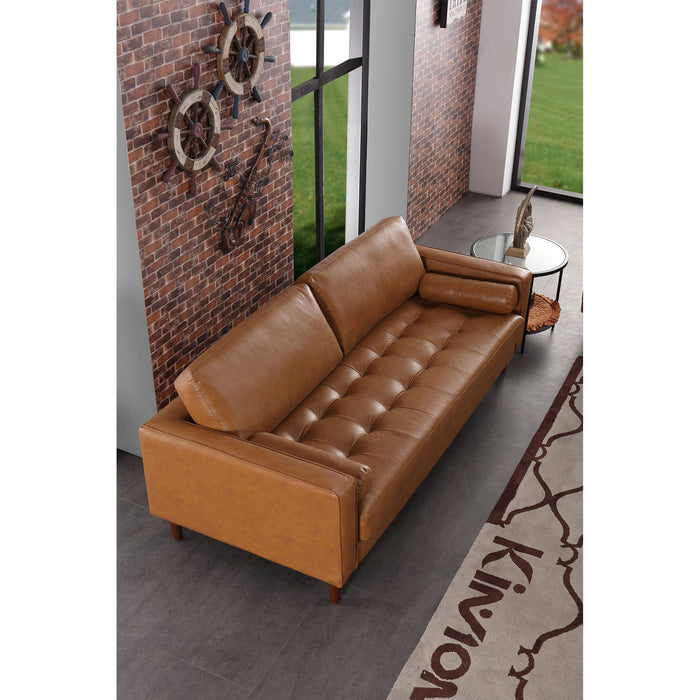 Frederick Modern Contemporary Leather Sofa