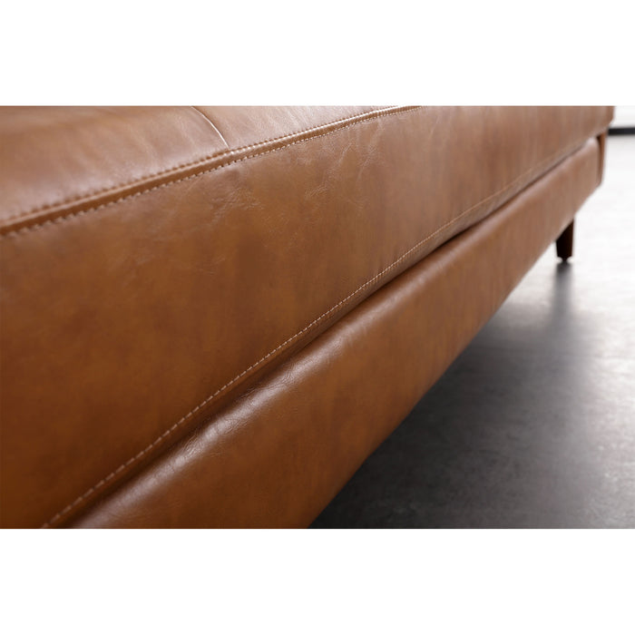 Frederick Modern Contemporary Leather Loveseat