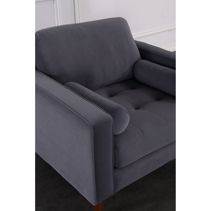 Frederick Modern Contemporary Velvet Armchair