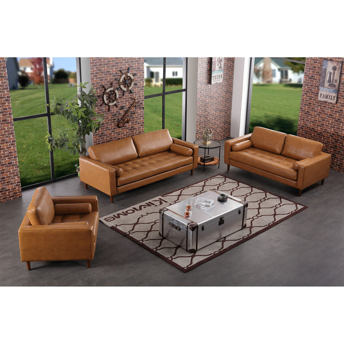 Frederick Modern Contemporary Leather Sofa