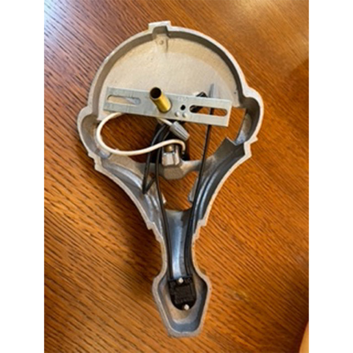 ART DECO 1930's MARKEL "PRINCESS" BATWING SLIP SHADE SCONCES