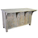 Barlow Crate Kitchen Island - Rustic Pine and Wood Top - Crafters and Weavers