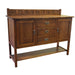 Mission Turner Sideboard with 3 Drawers and 2 Doors - Walnut (AW) - 58" - Crafters and Weavers