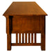 Mission Quarter Sawn Oak 5 Drawer Desk - Michael's Cherry (MC3) - Crafters and Weavers