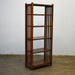 Mission Spindle Side 4 Shelf Bookcase - Walnut (W1) - Crafters and Weavers