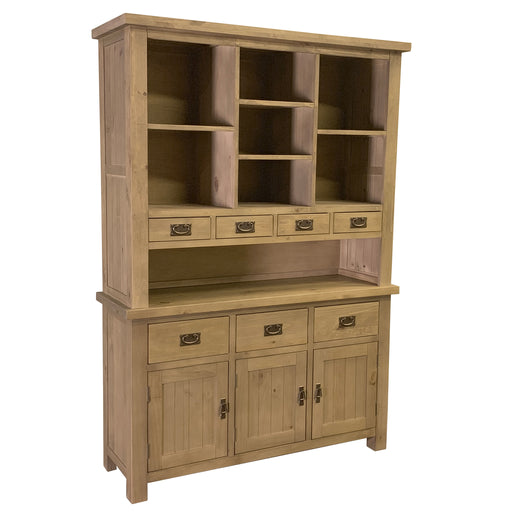 SOLD OUT Barlow Sideboard with Hutch - Rustic Pine - 56" - Crafters and Weavers