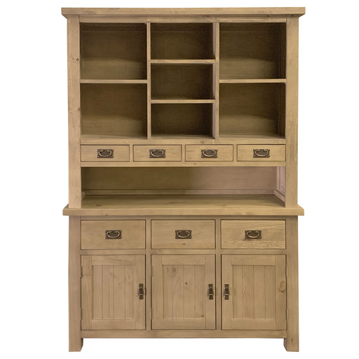 SOLD OUT Barlow Sideboard with Hutch - Rustic Pine - 56" - Crafters and Weavers