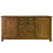 Mission 7 Drawer Sideboard with 2 Doors - Walnut (AW) - 82" - Crafters and Weavers