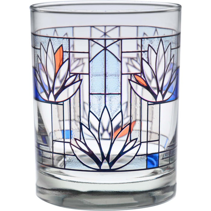 Frank Lloyd Wright - Waterlilies Old Fashion Glass - Set of 2 - Crafters and Weavers