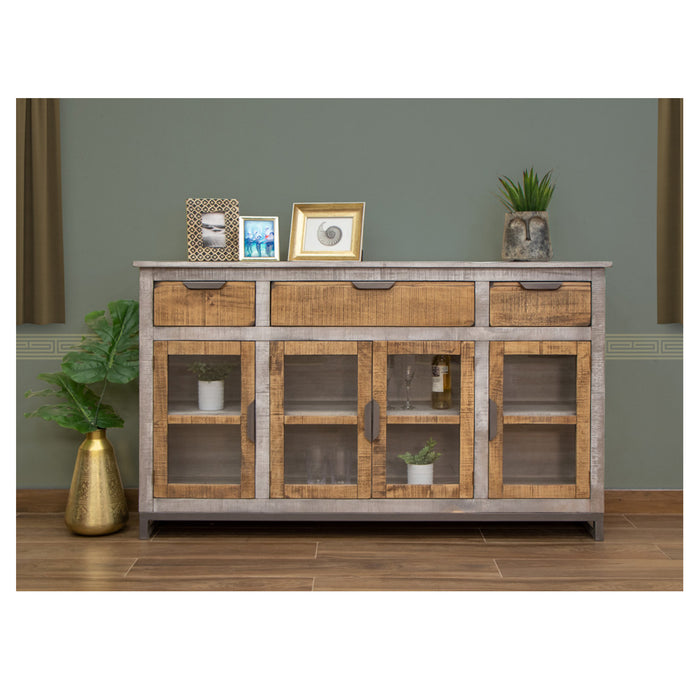 Amelia 3 Drawer Contemporary Solid Wood Console Table