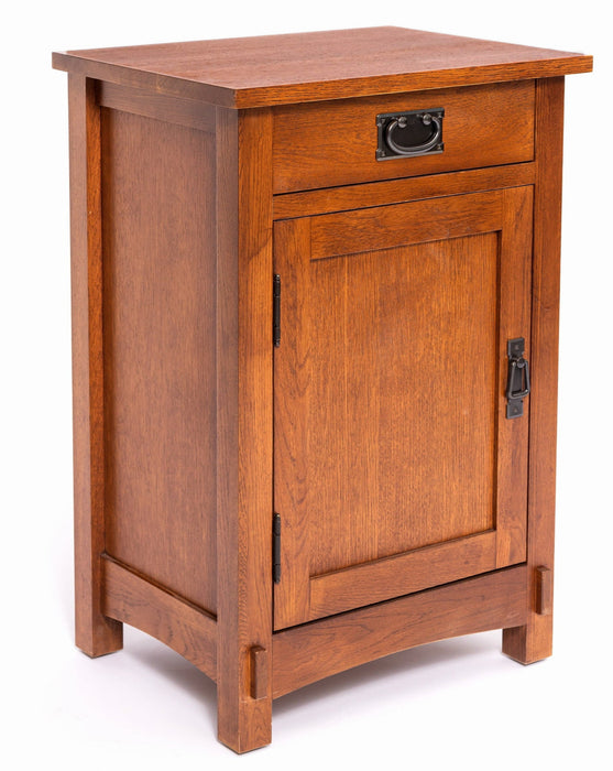 Mission / Arts and Crafts 1 Door, 1 Drawer Nightstand