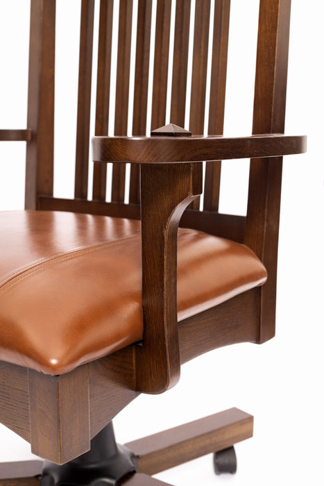 Arts and Crafts Mission Oak Office Chair