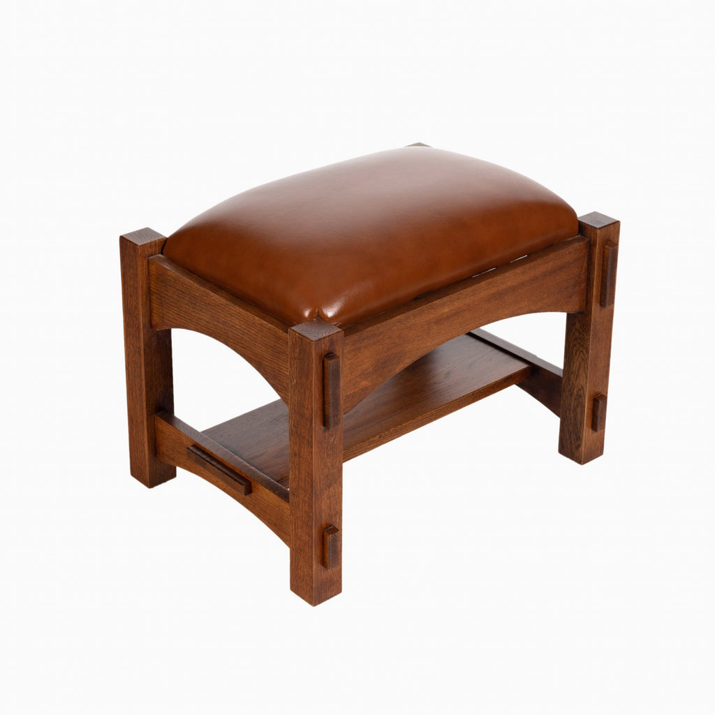 Mission style store stool