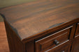 Keystone Panel Door TV Stand - 83" (2 Colors Available) - Brown - Crafters and Weavers