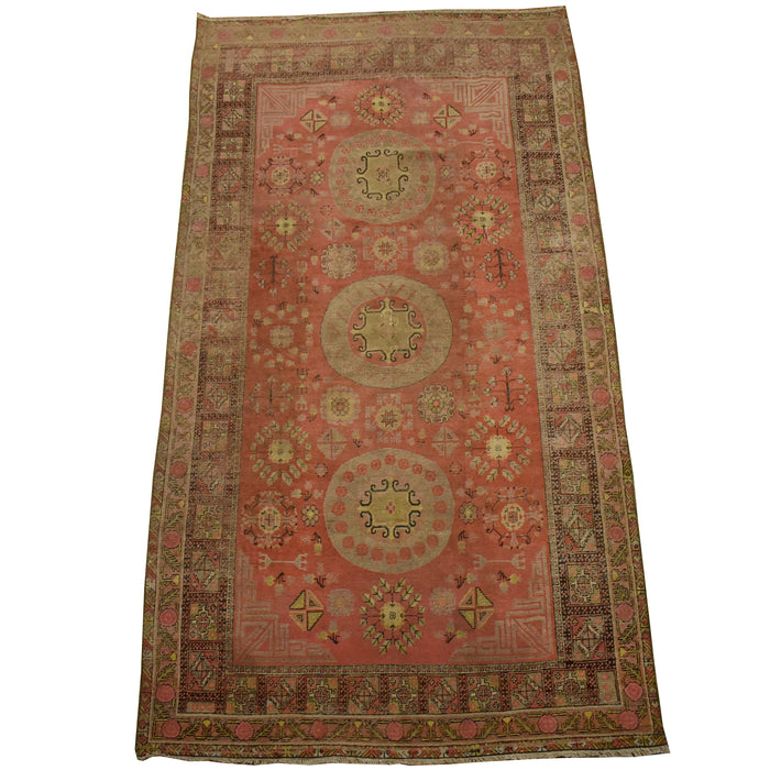 Antique Samarkand / Khotan Oriental Rug 5'10" x 11'2" - Crafters and Weavers