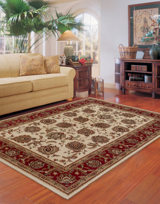 Ariana Area Rug Burgandy, Green