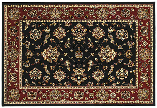 Medalia Ariana Rug Black/Burgandy/Gold