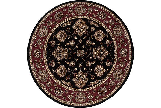 Medalia Ariana Rug Black/Burgandy/Gold