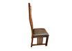 Set of 4 Arts and Crafts Oak Curved High Back Dining Chairs - Crafters and Weavers