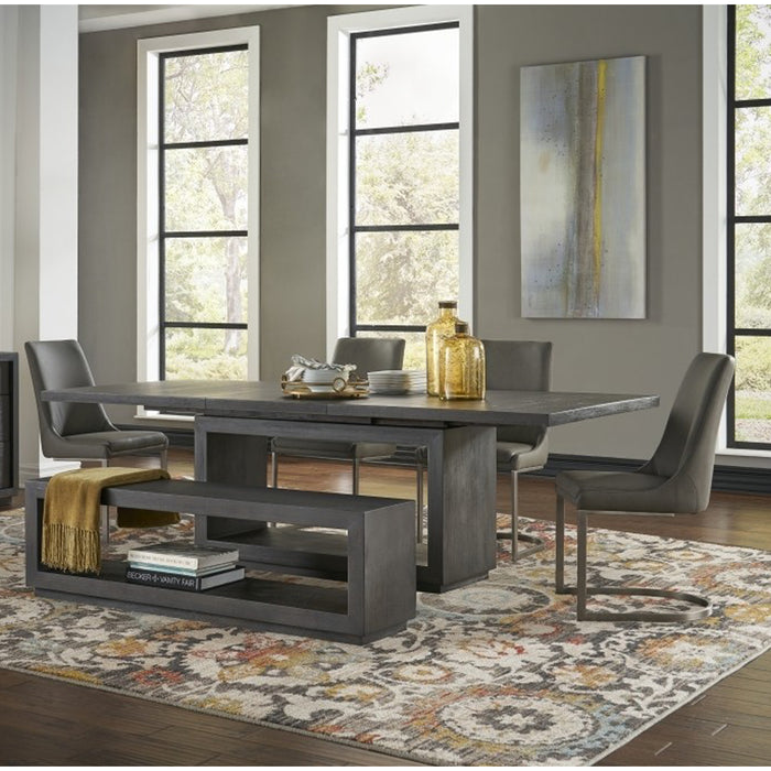 Solstice Modern Dining Table Set with 1 Leaf - 95"W - Crafters and Weavers