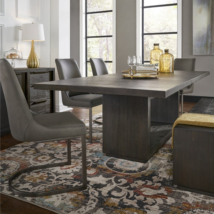 Solstice Modern Dining Table with 1 Leaf - 95"W - Crafters and Weavers