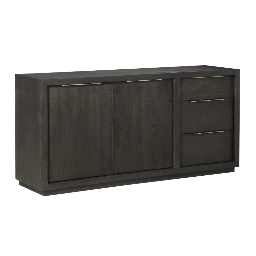 Solstice Modern 3 Drawer Contemporary Wood Sideboard / Media Console ...