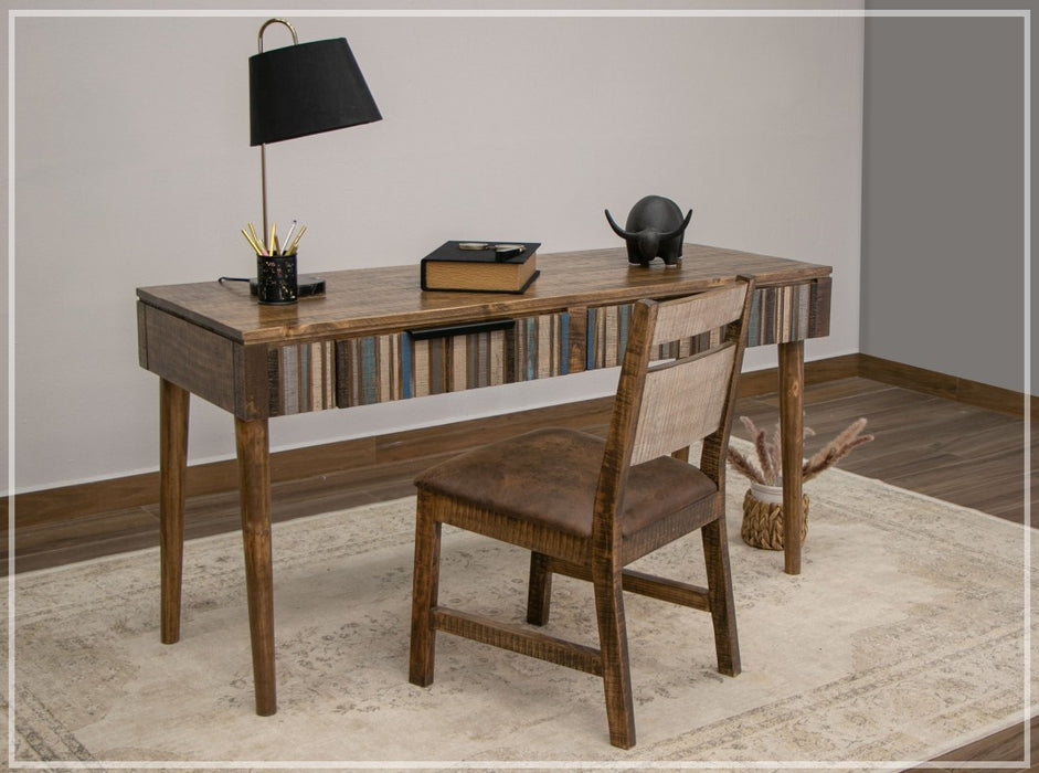 Giza Solid Wood Writing Desk with 2 Drawers